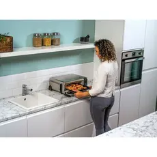 ელექტრო ღუმელი Ninja SP101EU, 2400W, 8in1 Flip Mini Oven, Black/Silver, 5 image