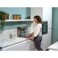 ელექტრო ღუმელი Ninja SP101EU, 2400W, 8in1 Flip Mini Oven, Black/Silver, 4 image