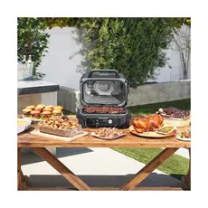 გრილი Ninja OG901EU Woodfire Pro Connect XL, 1700W, Outdoor Grill, Black/Blue, 8 image