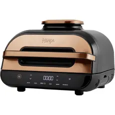აეროგრილი Ninja AG551EUCP Foodi Max Health, 2460W, 3.8L, Grill And Air Fryer, Gold/Black, 3 image