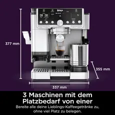 ყავის აპარატი Ninja Coffee Machine 3‑in‑1 espresso + filter coffee + cold brew automative, 8 image