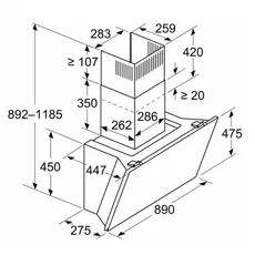 გამწოვი BOSCH DWK91LT65, 3 image