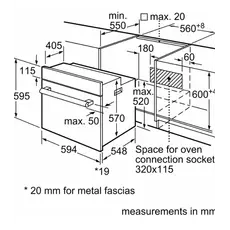 ჩასაშენებელი ელექტრო ღუმელი BOSCH HBF011BV1T, 5 image