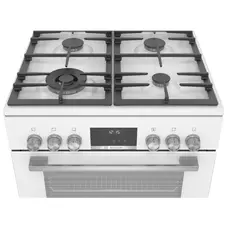 გაზქურა Bosch HXS59AI21Q, 4Gas, Oven, White, 3 image