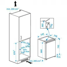 ჩასაშენებელი მაცივარი BEKO B 1752 HCA, 6 image