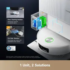 რობოტი მტვერსასრუტი Robot vacuum cleaner Dreame Robot Vacuum Aqua 10 Ultra Roller Complete Black (RLH71DE-1), 12 image