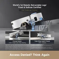 რობოტი მტვერსასრუტი Robot vacuum cleaner Dreame Robot Vacuum Aqua 10 Ultra Roller Complete Black (RLH71DE-1), 6 image