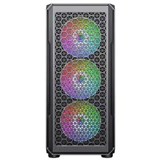 ქეისი 2E G338 HEXAGON, Mid-Tower, ARGB, Gaming PC Case, Black, 4 image