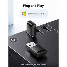 Bluetooth ადაპტერი UGREEN CM591 (90225), USB Bluetooth Adapter, Black, 4 image