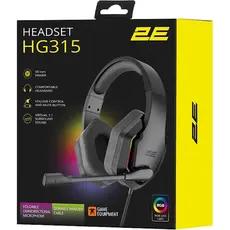 ყურსასმენი 2E HG315 Gaming Headset, Wired, RGB, USB, Black, 6 image