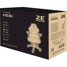 სათამაშო სავარძელი 2E 2E-GC-HEB-BKWT Gaming Chair Hebi Black/White, 7 image