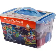 მაგნიტური კონსტრუქტორის ნაკრები Magplayer Designer magnetic set 48 e. MPT-48, 3 image