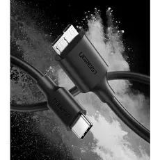 Micro-B USB კაბელი UGREEN US312 (20103) Type-c to Micro B USB 3.0 to USB-C Cable 1M, 4 image