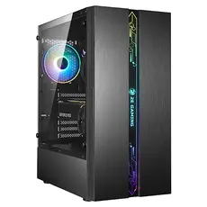 ქეისი 2E G2107 Gaming Case RUNA MidT, 2xUSB2.0, 1xUSB3.0, 1x120mm ARGB+ ARGB strip, TG (side panel), without PSU Black, 2 image