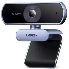 ვებკამერა UGREEN 15728, 2Mp, FHD, Built-in Microphone, Webcam, Gray/Black, 2 image