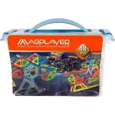 მაგნიტური კონსტრუქტორის ნაკრები Magplayer Designer magnetic set 48 e. MPT-48