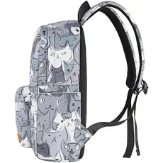 ლეპტოპის ჩანთა 2E BPT6114GC 13″ Backpack, TeensPack Cats, Gray, 4 image