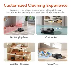 რობოტი მტვერსასრუტი Ilife A20, 4000Pa Laser Navigation Robotic Vacuum & Mop With APP Control, Black, 6 image