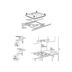 გაზქურის ზედაპირი Electrolux EIV634, 8 image