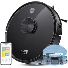 რობოტი მტვერსასრუტი Ilife A20, 4000Pa Laser Navigation Robotic Vacuum & Mop With APP Control, Black, 2 image