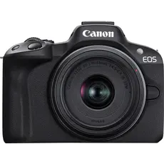 ციფრული ფოტოაპარატი Canon EOS R50 Mirrorless Camera with 18-45mm Lens (Black)