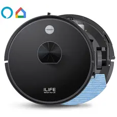 რობოტი მტვერსასრუტი Ilife A20, 4000Pa Laser Navigation Robotic Vacuum & Mop With APP Control, Black, 3 image