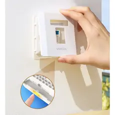 ინტერნეტის როზეტი UGREEN NW144 (80180) Wall Socket internet RJ45 Wall Plate Single Port საფარი, 5 image