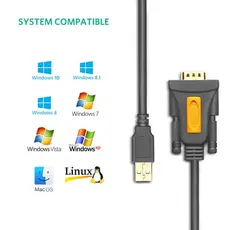 ადაპტერი UGREEN CR104 (20222) USB to DB9 RS232 Adapter Cable 2m, 7 image