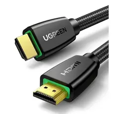 HDMI კაბელი UGREEN HD118 (40410) High-End HDMI Cable with Nylon Braid 2m (Black)