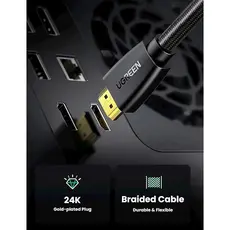 HDMI კაბელი UGREEN HD118 (40410) High-End HDMI Cable with Nylon Braid 2m (Black), 9 image