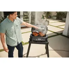 გრილი Ninja OG850EU Woodfire Pro XL, 1700W, Outdoor Grill, Black/Silver, 6 image