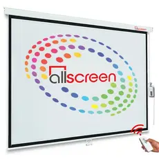 პროექტორის ელექტრო ეკრანი ALLSCREEN ELECTRIC PROJECTION SCREEN 180X180CM HD FABRIC CMP-7272 WITH REMOTE CONTROL 100 inch, 2 image
