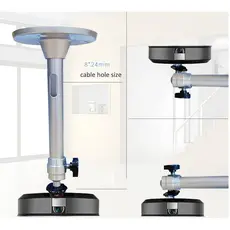 პროექტორის საკიდი Allscreen CS-302B, Ceiling Mount For Projector, 180mm, Silver, 4 image