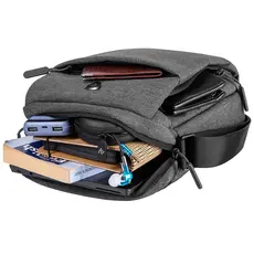 ლეპტოპის ჩანთა 2E Vertical Bag, Melange 10", Black, 7 image