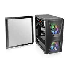 ქეისი Thermaltake CA-1N5-00M1WN-00 Commander C34, ARGB, Mid-tower Case, Tempered Glass, Black, 4 image
