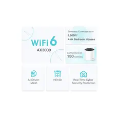 როუტერი TP-link Deco X55(3-pack) AX3000 Whole Home Mesh Wi-Fi 6 System, 5 image