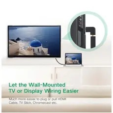 კუთხის HDMI ადაპტერი UGREEN HD112 (20109) HDMI Male to Female Adapter Down, 4 image