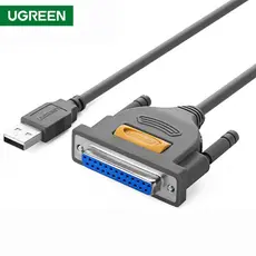 პრინტერის კაბელი UGREEN US167 (20224) USB to DB25 Parallel Printer Cable 2m, 2 image