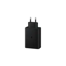 სმარტფონის დამტენი Samsung 65W PD 3.0, 2xUSB-C, USB-A (w/o cable) black (EP-T6530NBEGRU), 3 image