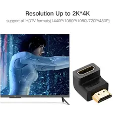 კუთხის HDMI ადაპტერი UGREEN HD112 (20109) HDMI Male to Female Adapter Down, 3 image