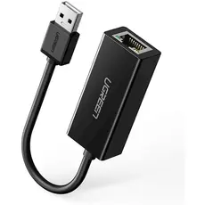 ლან ადაპტერი UGREEN EA20254 (20254) USB to LAN 10/100Mbps Ethernet Adapter (Black), 6 image