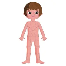სათამაშო თავსატეხი Janod Educational Puzzle Human Body, 5 image