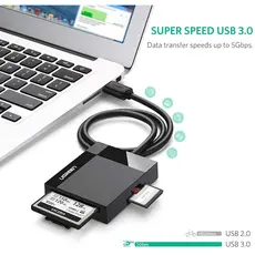 ბარათის წამკითხველი UGREEN CR125 (30333) USB 3.0 All-in-One Card Reader 0.5M, 5 image
