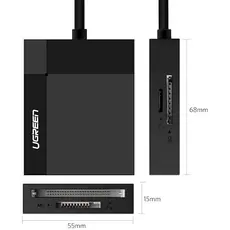 ბარათის წამკითხველი UGREEN CR125 (30333) USB 3.0 All-in-One Card Reader 0.5M, 7 image