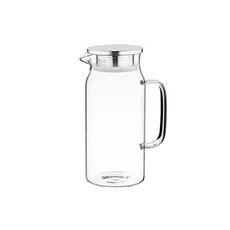 მინის დოქი თავსახურით ARDESTO Pitcher with lid, 1200 ml, borosilicate glass, s/s