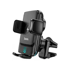 მანქანის სამაგრი Hoco S35 Smart alignment wireless charging car holder Black, 2 image