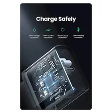 მობილურის დამტენი UGREEN CD137 (60450) Fast Charging Power Adapter with PD 18W EU (White), 4 image