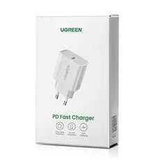 მობილურის დამტენი UGREEN CD137 (60450) Fast Charging Power Adapter with PD 18W EU (White), 7 image