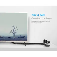 კაბელ მენეჯმენტი UGREEN LP121 (30819) Protection Tube DIA 25mm 3m (Black),LP121, 6 image