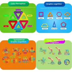 კონსტრუქტორი Magplayer Designer magnetic set 45 e. MPA-45, 3 image